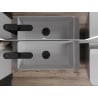 Mexen Nadia 46 x 23 cm countertop washbasin, light gray matte - 21614661