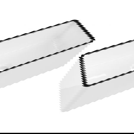 Mexen Nadia pöytätason päällä oleva pesuallas 46 x 23 cm, valkoinen/musta reuna - 21614607