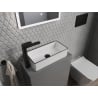Mexen Nadia countertop washbasin 46 x 23 cm, white/black rim - 21614607