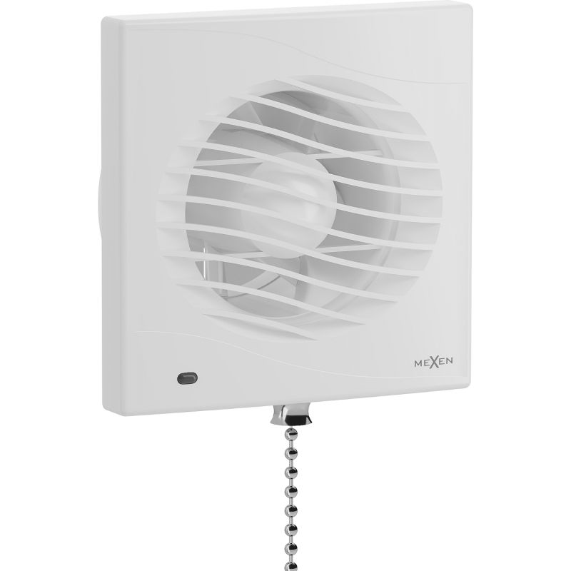 Mexen DXS 100 badkamer ventilator, trekkoordschakelaar, wit - W9603-100K-00