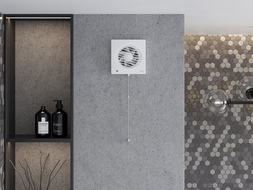 Mexen DXS 120 badkamer ventilator, trekkoord schakelaar, wit - W9603-125K-00