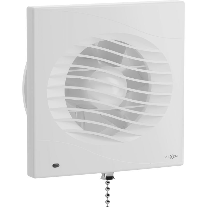 Mexen DXS 150 ventilator za kopalnico, stikalni kabel, bel - W9603-150K-00