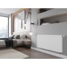 Mexen Flat CVF21 radiateur plat 400 x 400 mm, raccordement inférieur, 318 W, blanc - W621F-040-040-00