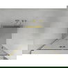 Mexen Lima opvouwbare douchedeur 70 cm, transparant, goud - 856-070-000-50-00