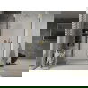 Mexen Lima opklapbare douchedeur 80 cm, transparant, goud - 856-080-000-50-00