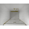 Mexen Lima folding shower door 100 cm, transparent, gold - 856-100-000-50-00
