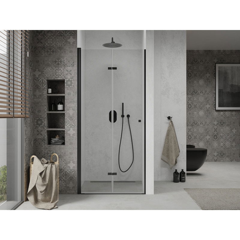 Mexen Lima porte de douche pliable 80 cm, transparent, noir - 856-080-000-70-00