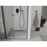 Mexen Lima faltbare Duschabtrennung 90 cm, transparent, schwarz - 856-090-000-70-00