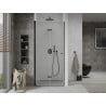 Mexen Lima opvouwbare douchedeur 100 cm, transparant, zwart - 856-100-000-70-00