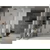 Mexen Lima vouwwanden deur 100 cm, transparant, zwart - 856-100-000-70-00