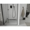Mexen Lima vouwdeuren 110 cm, transparant, zwart - 856-110-000-70-00