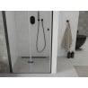 Mexen Lima 120 cm Folding Shower Door, Transparent, Black - 856-120-000-70-00