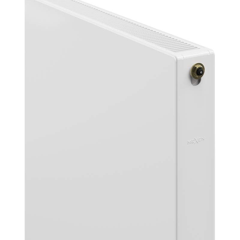 Mexen Flat CCF21 radiateur à panneau 400 x 400 mm, raccordement central inférieur, 318 W, blanc - W6C21F-040-040-00