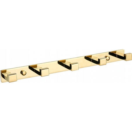 Mexen gancho para toalla con cinco soportes, dorado - 709265-50