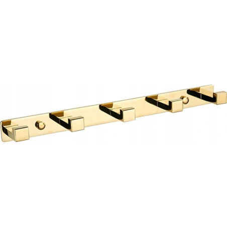 Mexen handdoekhaak met vijf haken, goud - 709265-50