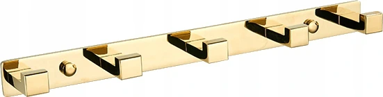 Mexen gancho para toalla con cinco soportes, dorado - 709265-50