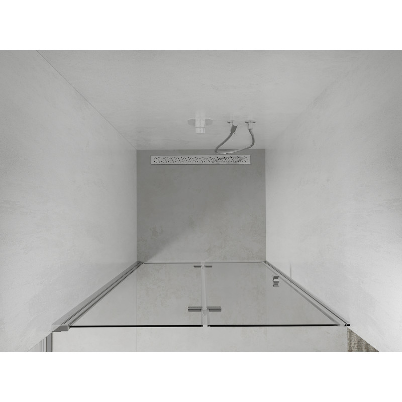 Mexen Lima puerta de ducha plegable de 70 cm, transparente, cromo - 856-070-000-01-00