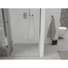 Mexen Lima kokkupandavad dušiuksed 75 cm, läbipaistev, kroom - 856-075-000-01-00