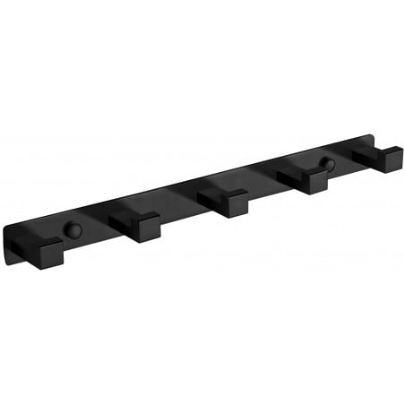 Mexen gancho para toalla con cinco soportes, negro - 709265-70