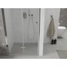 Mexen Lima kokkupandavad dušiuksed 85 cm, läbipaistev, kroom - 856-085-000-01-00