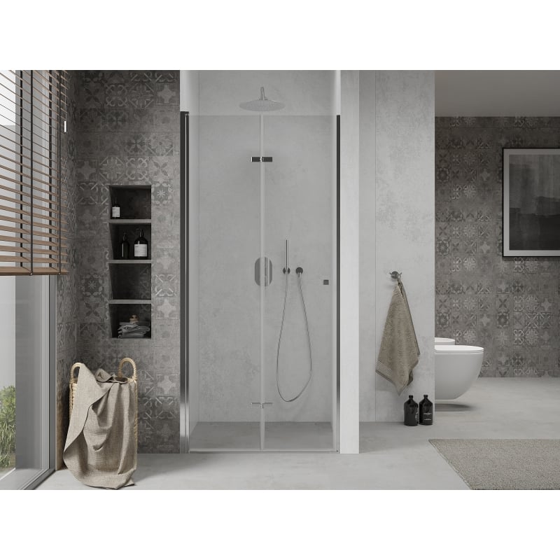 Mexen Lima drzwi prysznicowe składane 90 cm, transparent, chrom - 856-090-000-01-00