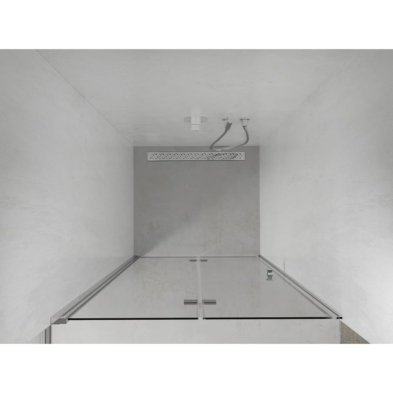 Mexen Lima folding shower doors 90 cm, transparent, chrome - 856-090-000-01-00