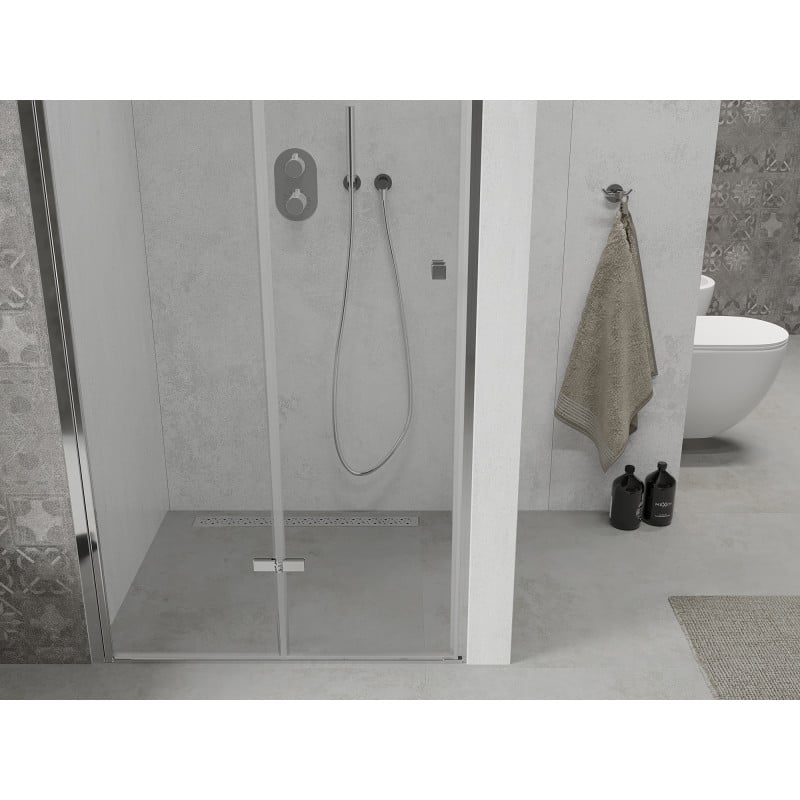 Mexen Lima drzwi prysznicowe składane 95 cm, transparent, chrom - 856-095-000-01-00