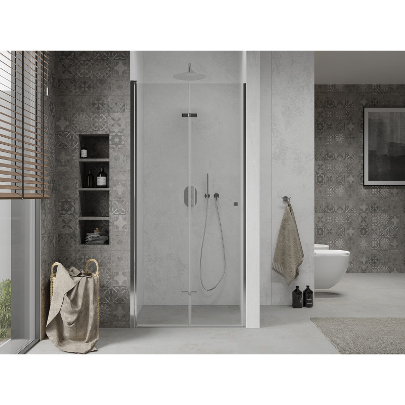 Mexen Lima puerta de ducha plegable de 95 cm, transparente, cromo - 856-095-000-01-00