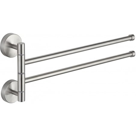 Mexen perchero giratorio doble para toallas, cromo - 7039242-00
