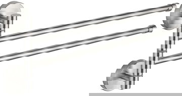 Mexen perchero giratorio doble para toallas, cromo - 7039242-00