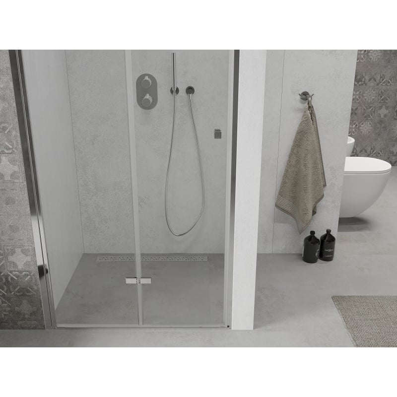Mexen Lima drzwi prysznicowe składane 115 cm, transparent, chrom - 856-115-000-01-00