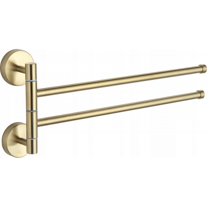 Mexen suporte de toalha rotativo duplo, dourado - 7039242-50
