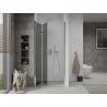 Mexen Lima folding shower doors 120 cm, graphite, chrome - 856-120-000-01-40