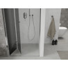 Mexen Lima folding shower doors 120 cm, graphite, chrome - 856-120-000-01-40