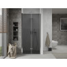 Mexen Lima folding shower doors 120 cm, graphite, chrome - 856-120-000-01-40