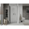 Mexen Lima folding shower doors 120 cm, graphite, chrome - 856-120-000-01-40