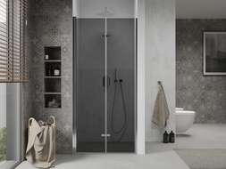 Mexen Lima vouwdeuren voor douche 110 cm, grafiet, chroom - 856-110-000-01-40