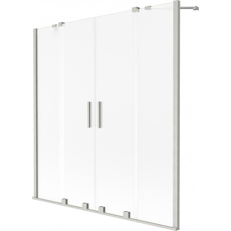 Mexen Velar Duo vanniseinale 2-osaline lükanduks 140 x 150 cm, matt, harjatud nikkel - 896-140-000-32-97