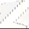 Mexen Velar Duo Badewannen-Falttür 2-flügelig, 160 x 150 cm, satiniert, gebürstetes Gold - 896-160-000-32-55