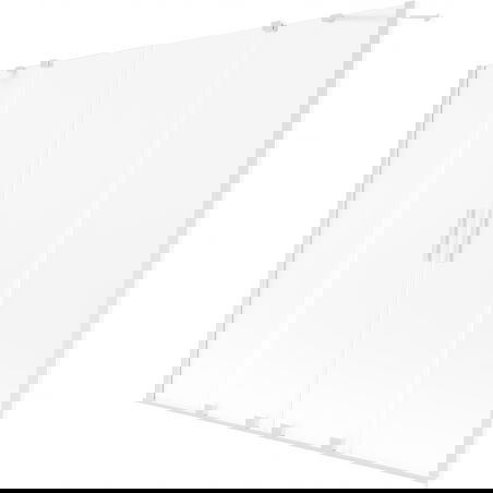 Mexen Velar Duo Duschabtrennung 2-flügelig verschiebbar 170 x 150 cm, Frost, Weiß - 896-170-000-32-20