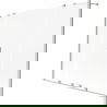 Mexen Velar Duo badwand scherm 2-delig schuifbaar 190 x 150 cm, ijsbloem, geborsteld nikkel - 896-190-000-32-97