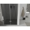 Mexen Lima vouwdeuren douche 90 cm, grafiet, chroom - 856-090-000-01-40
