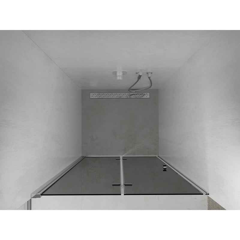 Mexen Lima drzwi prysznicowe składane 90 cm, grafit, chrom - 856-090-000-01-40