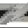 Mexen Lima vouwbare douchecabine 80 x 80 cm, transparant, chroom + Flat douchebak, zwart - 856-080-080-01-00-4070