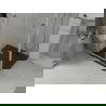 Mexen Lima vouwbare douchecabine 80 x 80 cm, transparant, chroom + Flat douchebak, zwart - 856-080-080-01-00-4070