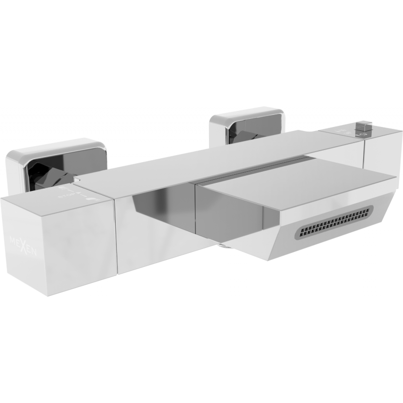 Mexen Cube Thermostat-Badewannenarmatur, Chrom - 77360-00