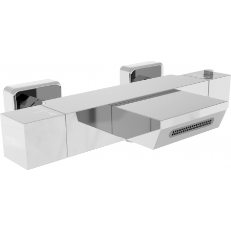 Mexen Cube thermostatische Badewannenarmatur, Chrom - 77360-00