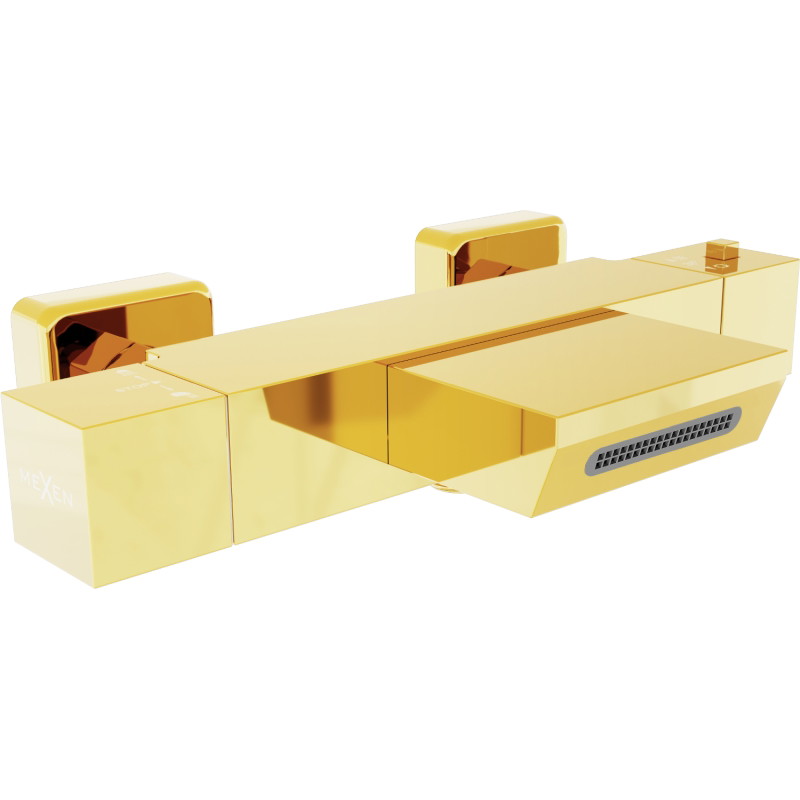 Mexen Cube termostaatiline vannisegisti, kuldne - 77360-50