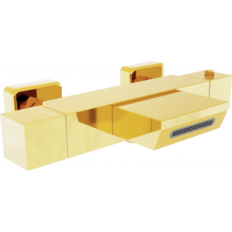 Mexen Cube termostaatiline vannisegisti, kuldne - 77360-50
