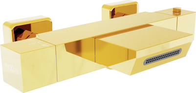 Mexen Cube termostaatiline vannisegisti, kuldne - 77360-50